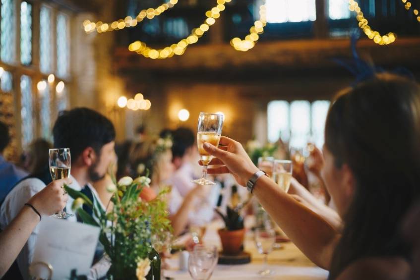 toast at a wedding